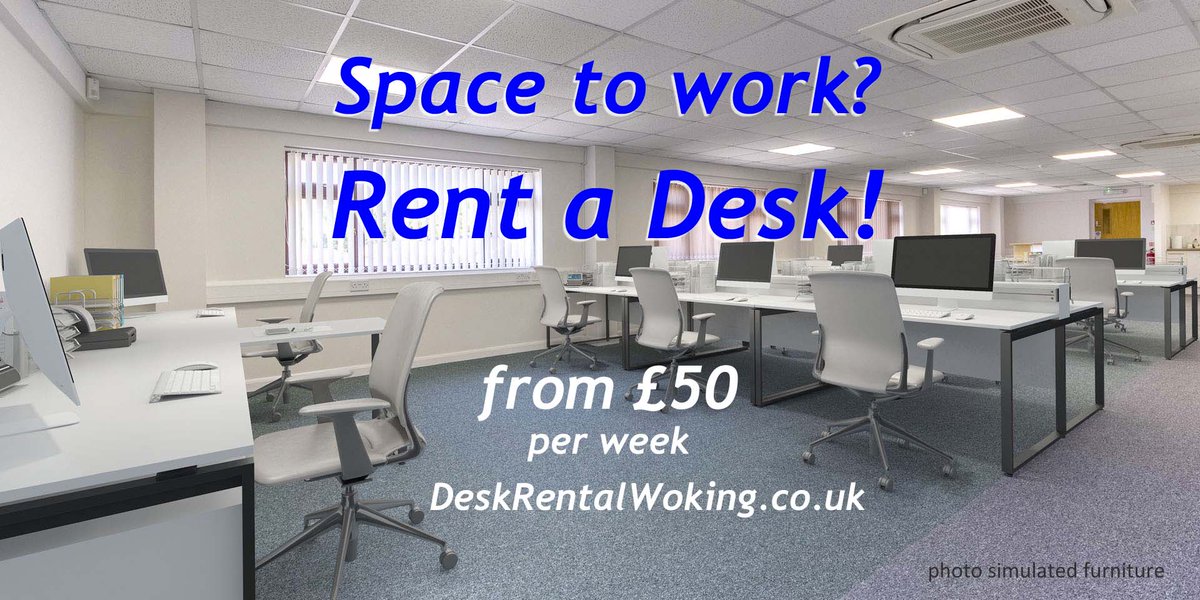 WokingOffices's tweet photo. Do you run a small business from home in Knaphill or Brookwood? Need clear desk space without distractions? Fast Wi-Fi and Free Parking?
Drop into the Lansbury Desk Rental open event Fri 22nd Feb Midday
https://t.co/SOl7ZSYdmL https://t.co/EyqNjJoXPK