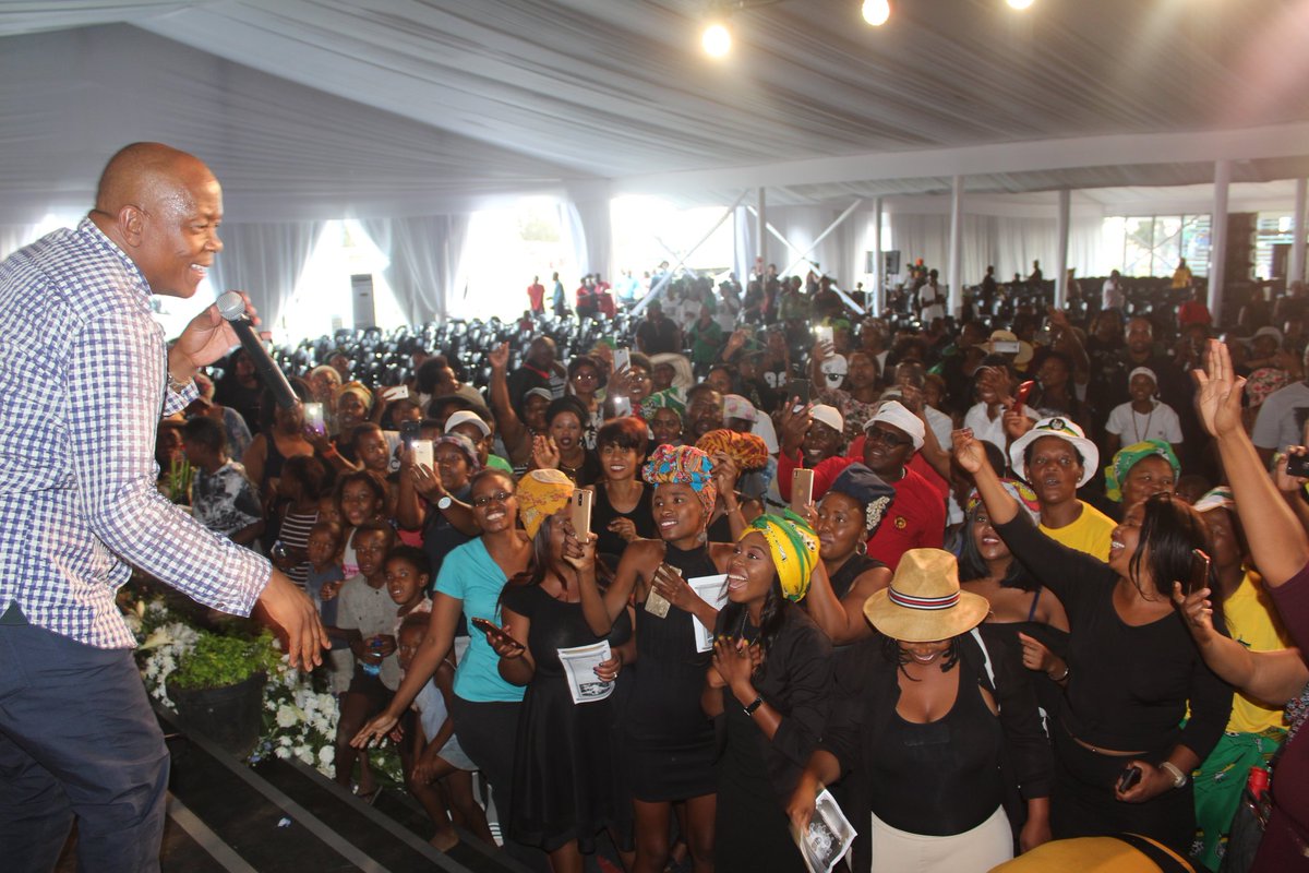 NWPGOV's tweet photo. Through The Lens, North West MEC for Education and Sport Development, Sello Lehari earlier today, key-note speaker at the Provincial Official Memorial Service for the late Phillimon "Chippa" Masinga in Khuma Stadium.
#NWPG #RIPChippaMasinga https://t.co/2GlToMuziA