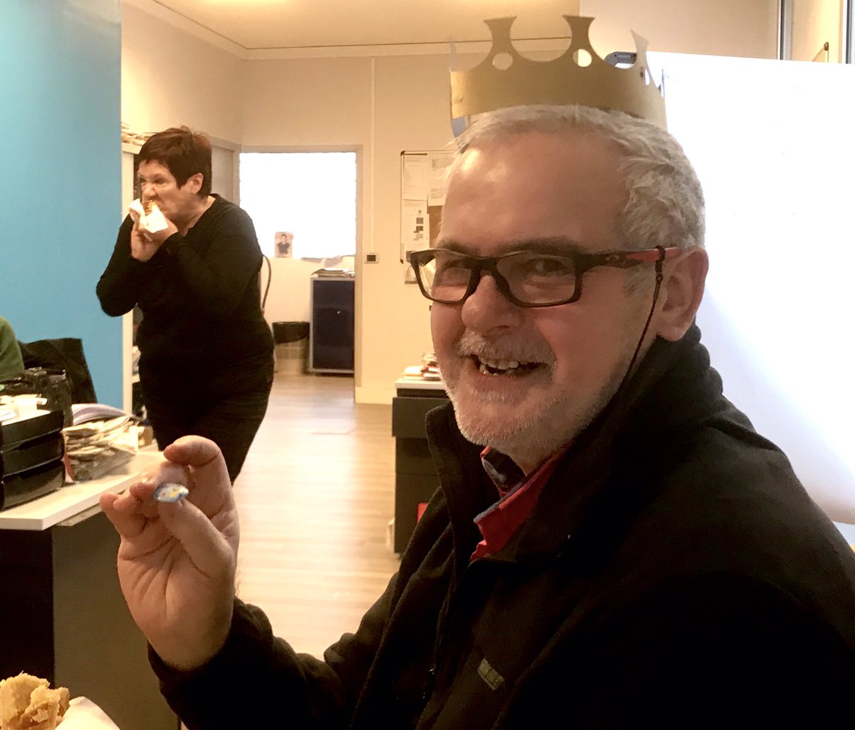 Le retour du King <a href="/LantenoisChl/">Lantenois Christian</a> à #Épernay @UnionArdennais #galetteduroi 👑📸