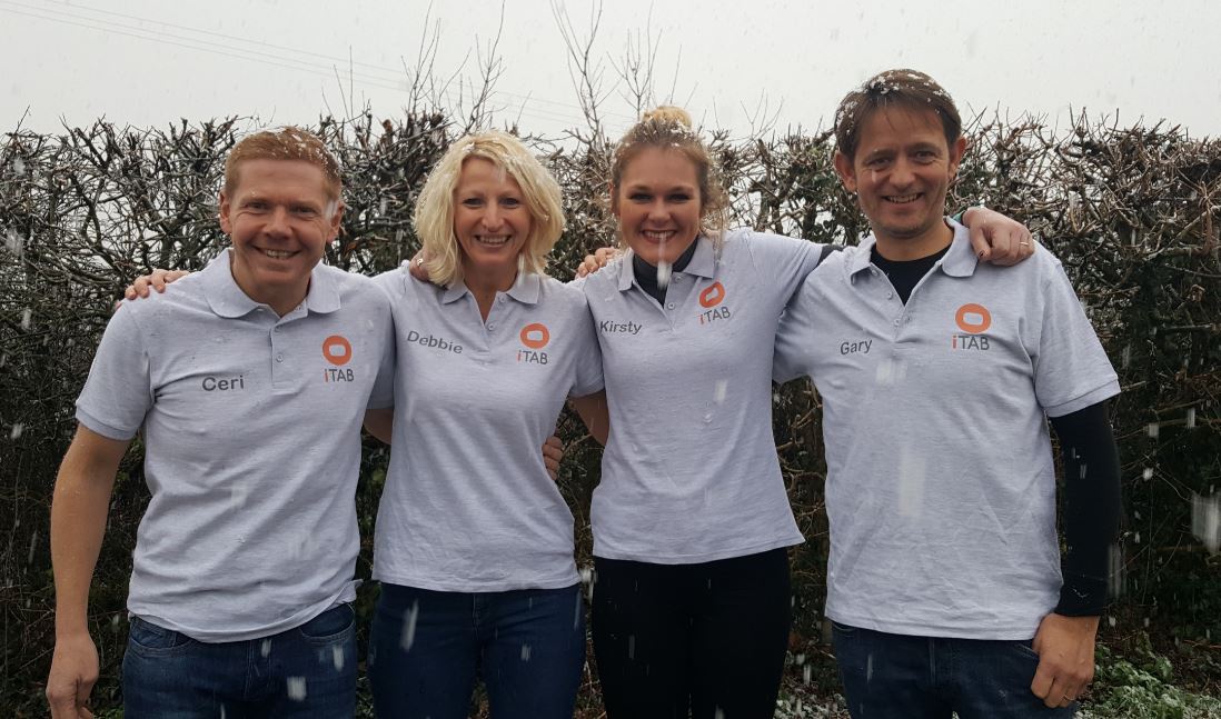 iTABTeam's tweet photo. We're really looking forward to seeing everyone at the @RunningUSA 2019 Industry Conference in sunny Puerto Rico in Feb! Especially as it's been snowing here in the UK! Thanks to #Sumosam for our branded T-shirts! #running #conferences #branding #snow #iTAB #everyracetellsastory https://t.co/IgDt3UdyW5