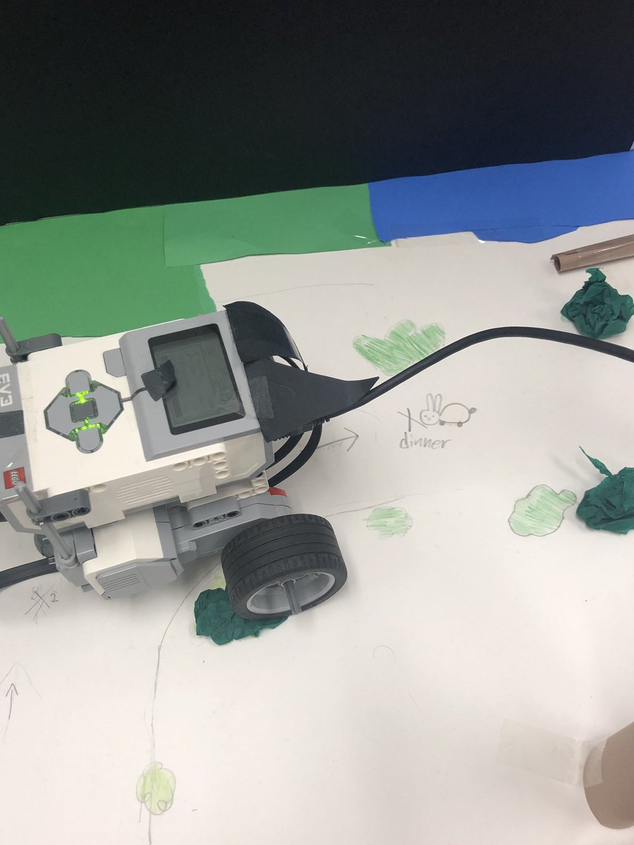 FUSD_Supt's tweet image. Students share their research about animals hunting their prey.  Their robot mimics this behavior! #ComputerScienceInAction