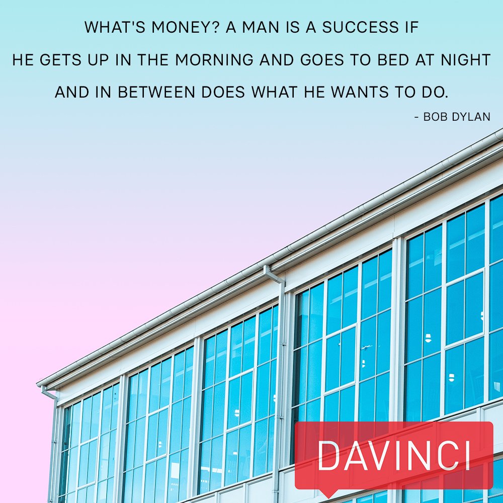 Davinci_Virtual's tweet photo. Be successful by doing what you love! Happy Tuesday.
#Tuesday #Motivate #dailygrind #motivation #b2b #TipTuesday #business #smallbiz #Inspiration #startup #TuesdayQuote #WeekdayQuote #BobDylan #quote #inspire #qotd #entrepreneur https://t.co/uELByYJwKV