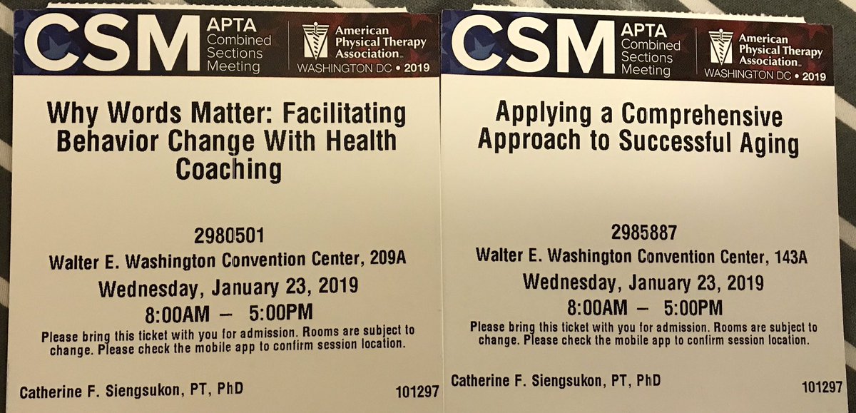 KatieSleepPT's tweet photo. Thanks @jk_rowling for letting me borrow the Time-Turner for @APTAtweets #APTACSM. 3 turns should do it.⏳⏳⏳Excited to present #WhyWordsMatter health coaching w @jbezner @suesueingman &amp; #sleephealth piece in #SuccessfulAging w @kenmpt @elevatingEBP @jptlowy @MylesQuiben. https://t.co/BYtyl28GyW