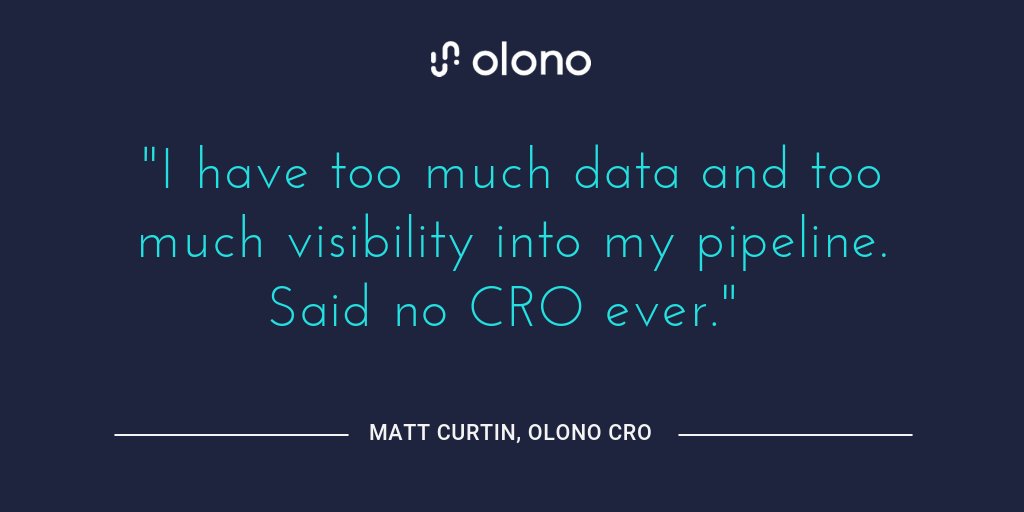 OlonoAI's tweet image. Another gem from our own CRO @mccurtin. #pipelinevisibility #activityautomation