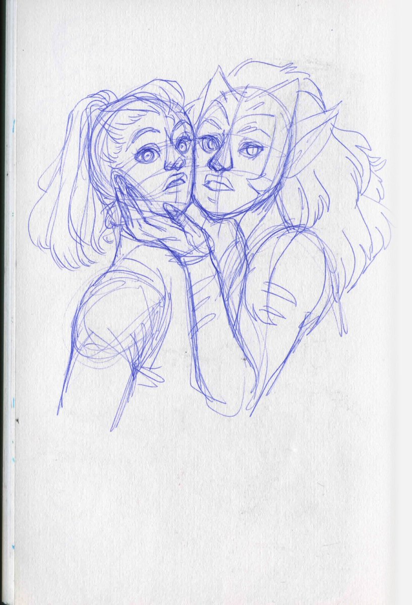 time for another #sketchbook thread! how about some #SheraandthePrincessesofPower #catradora & #ffxiv ? (1/3) 