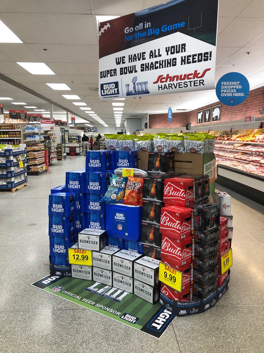 Team ⁦<a href="/kreydist/">Krey Distributing</a>⁩ continues the prep work with ⁦<a href="/budlight/">Bud Light</a>⁩ and ⁦<a href="/BuschBeer/">Busch Beer</a>⁩ programs. #SuperBowl #buschhhhh