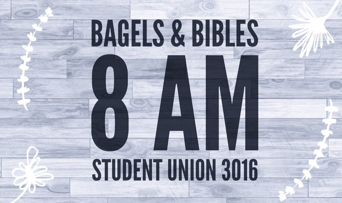 SoulPurposeUT's tweet photo. Don’t forget: Bagels &amp; Bibles tomorrow morning ♡ https://t.co/YCRuaNSKXm