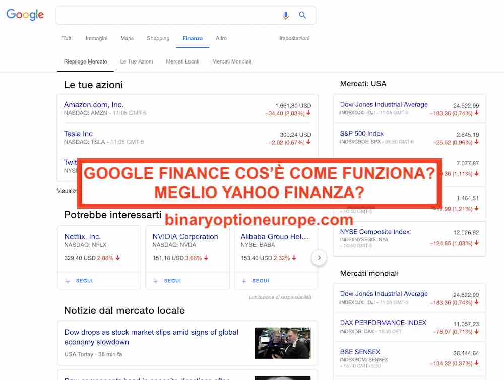 BinaryOptionEU's tweet image. ⚠️GOGGLE FINANCE cos'è come funziona?
❌YAHOO FINANZA come funziona?
✅Cos'è meglio tra i 2 servizi?
➡️Leggi tutte le opinioni degli italiani qui ow.ly/qLfe30npsqb ⬅️
#googlefinance
#yahoofinanza
#trading
#borsa