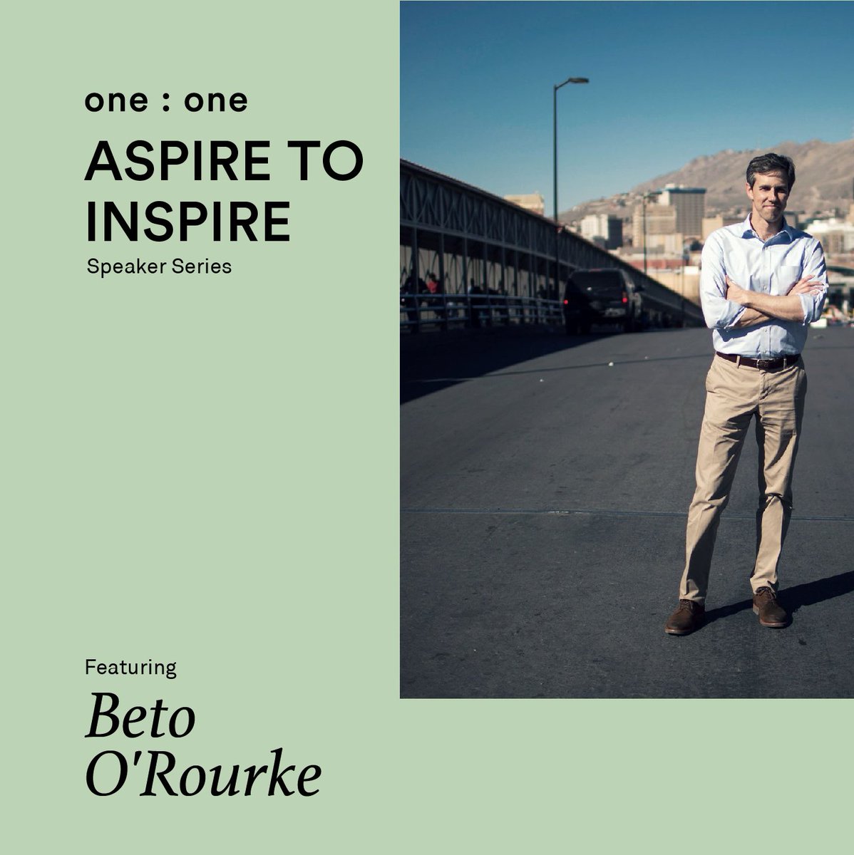 Beyond excited to have <a href="/BetoORourke/">Beto O'Rourke</a> as our next guest speaker this Friday, Jan 25th at 12pm. Join us for lunch and beers. All proceeds will benefit the Annunciation House.  Purchase your ticket here:eventbrite.com/e/aspire-to-in…