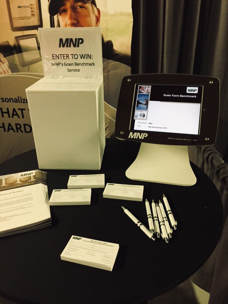 PeterManness's tweet photo. We want you! In our @mnp_ag grain farm benchmark. Come to our booth to learn more. #AgDays19 https://t.co/npxx7TTyxo