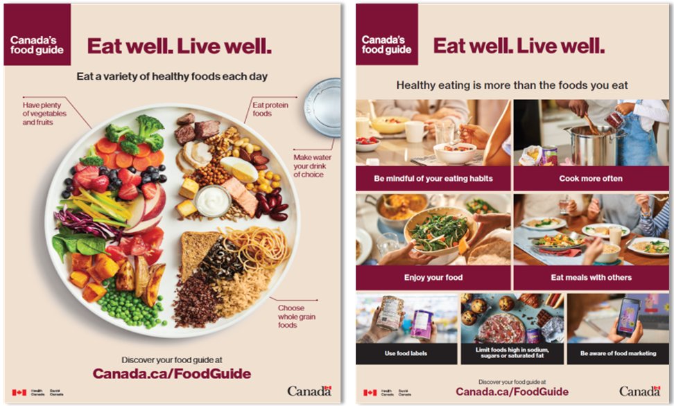 cancersociety's tweet image. Eating well is an important part of reducing your cancer risk. We welcome today's release of a revised evidence-based #CanadasFoodGuide. 🍎🥕🥦 Learn more: canada.ca/foodguide