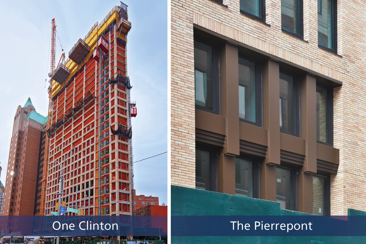 tgnickel1998's tweet photo. Big progress in #Brooklyn! The 408,000 sq. ft. #OneClinton is now on the 27th floor and our Pierrepont team recently finished the façade for this 2-towered, mixed-use development. #ThePierrepont #tgnickel #construction #BrooklynHeights #NYC https://t.co/AnhY4GTLcT