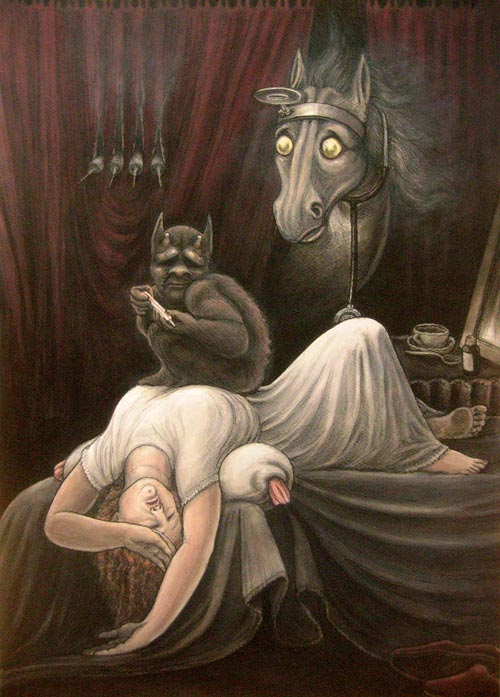 Cubus Demon Sleep Paralysis Demon Sitting On Chest
