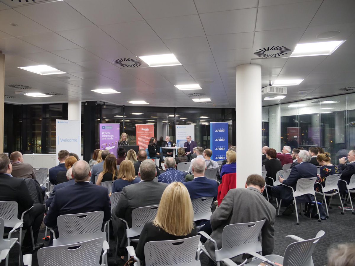 IoDNI's tweet photo. The snow didn't stop us hearing from Terri Hooley, @JohnMDArcy and @OhYeahCentre.
Big thank you to our Young Directors sponsor @BarclaysNI and venue host @KPMG_Ireland https://t.co/aeW3jRkhC2