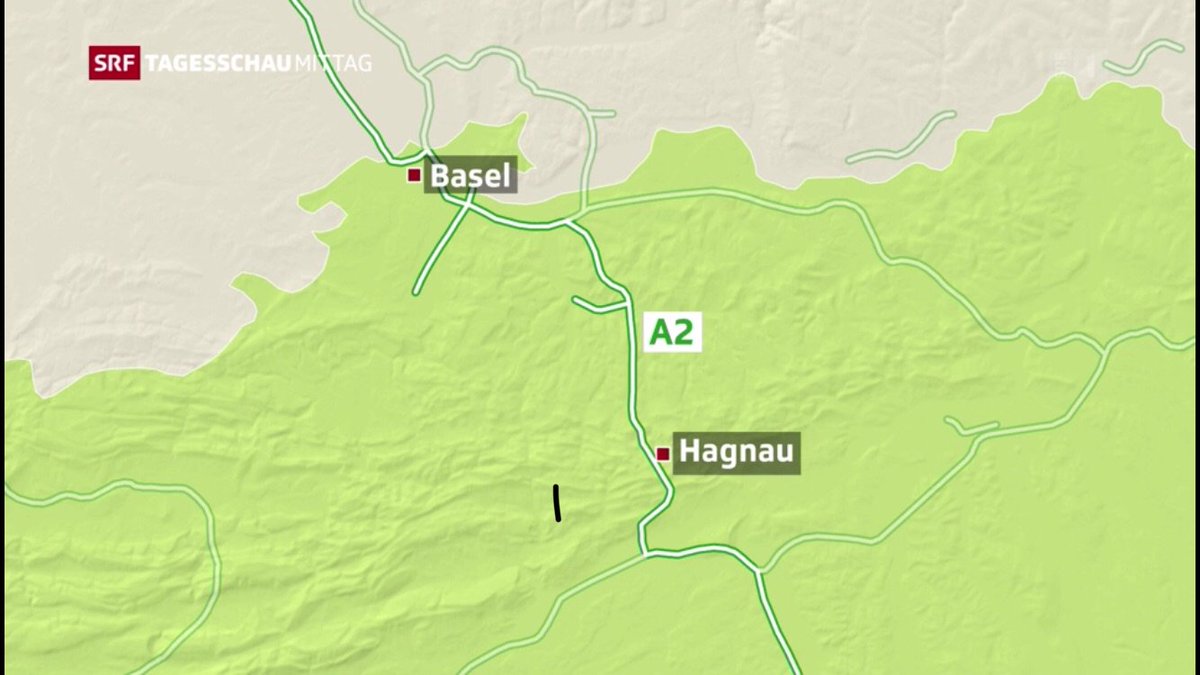 Sorry <a href="/srfnews/">SRF News</a> Hagnau ist eine Ausfahrt bei Basel St. Jakob und liegt nicht 30 km weiter südlich in Eptingen