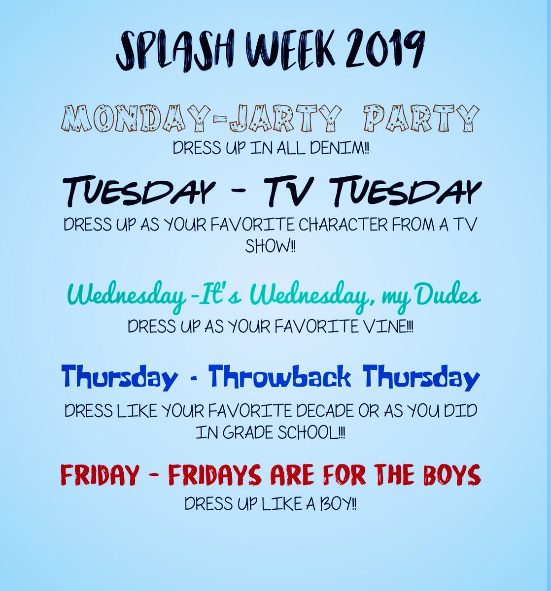 ua_council's tweet photo. SPLASH WEEK is on the horizon! 😎 https://t.co/P4WUSJYg3l