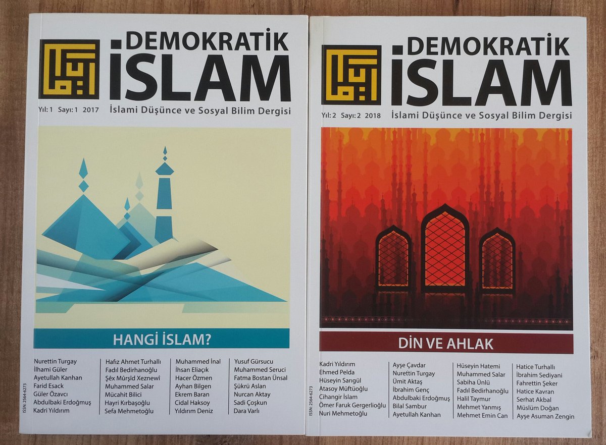 Hesabımızı takip edip, bu tweet'i RT'leyen 5 KİŞİYE her biri 28 yazar - 280 sayfa 📚 2 sayıdan oluşan DEMOKRATİK İSLAM DERGİ SETİ hediye ediyoruz!🌐
Son katılım 25 Ocak Cuma
(SON 3 GÜN)