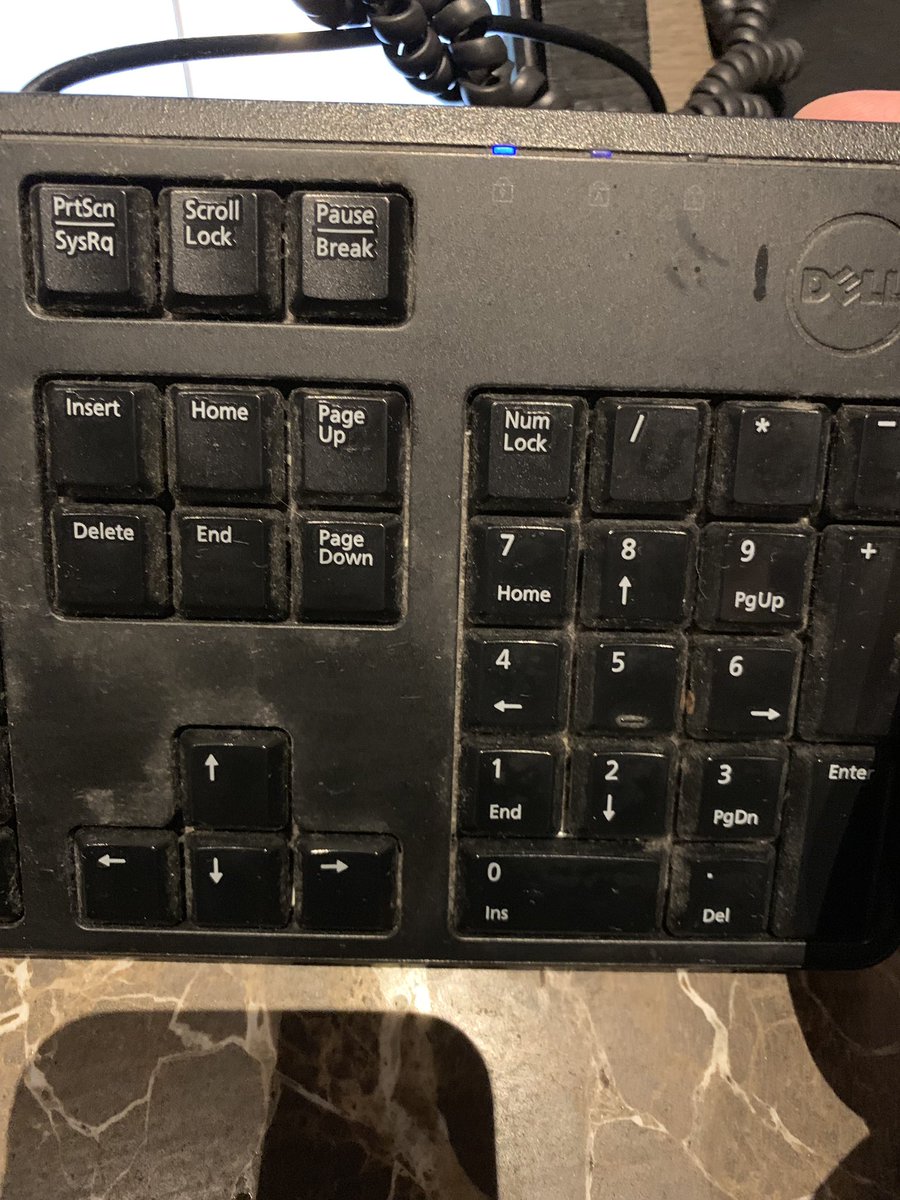 ChrisLose's tweet image. Can we vote #NumLock off the island please? What is the reason for this key other then annoying people?