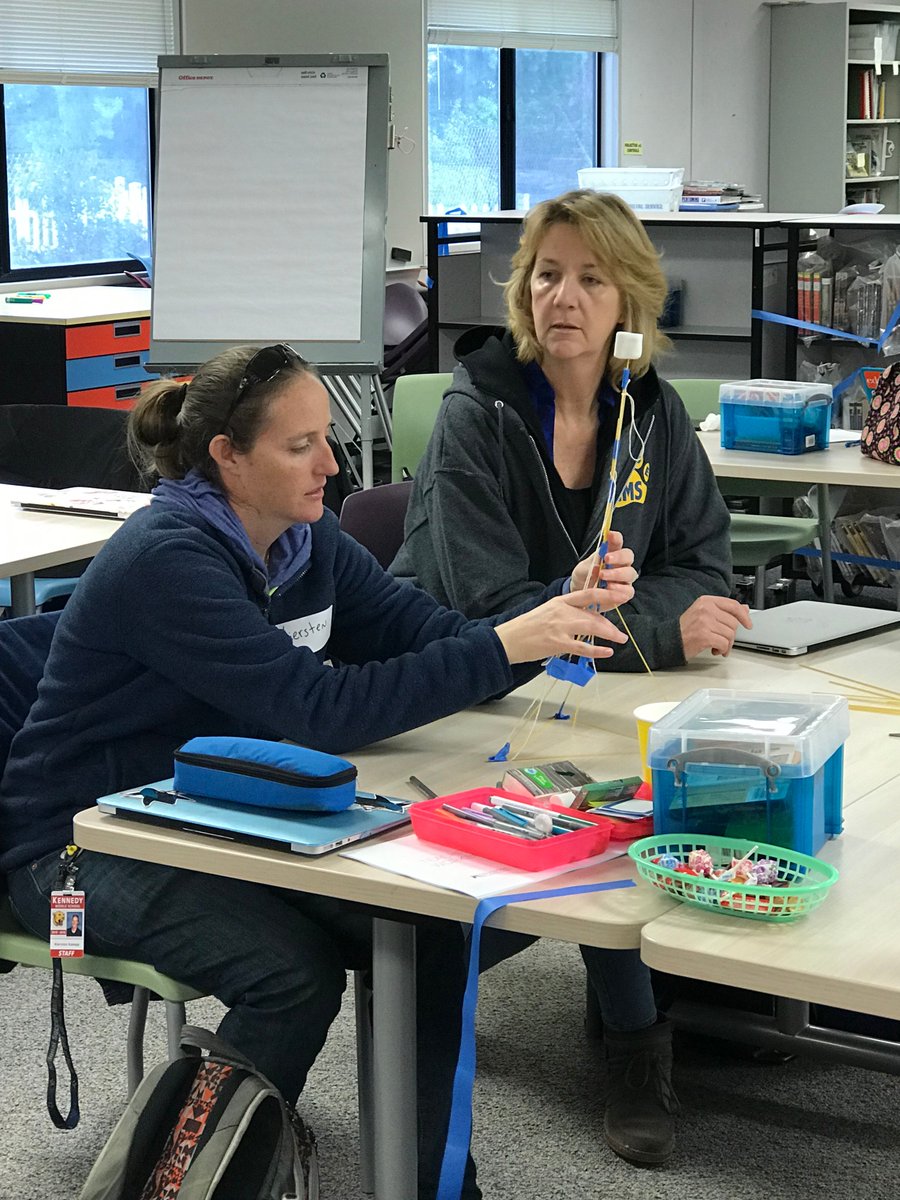 cusdk8learning's tweet image. Math teachers from CUSD middle schools participated in the Marshmallow Challenge, practicing our collaboration and problem solving skills, as we begin to dig into personalizing learning for our students. #MarshmallowChallenge #CUSDMathTeachers #CUSDPersonalizingLearning