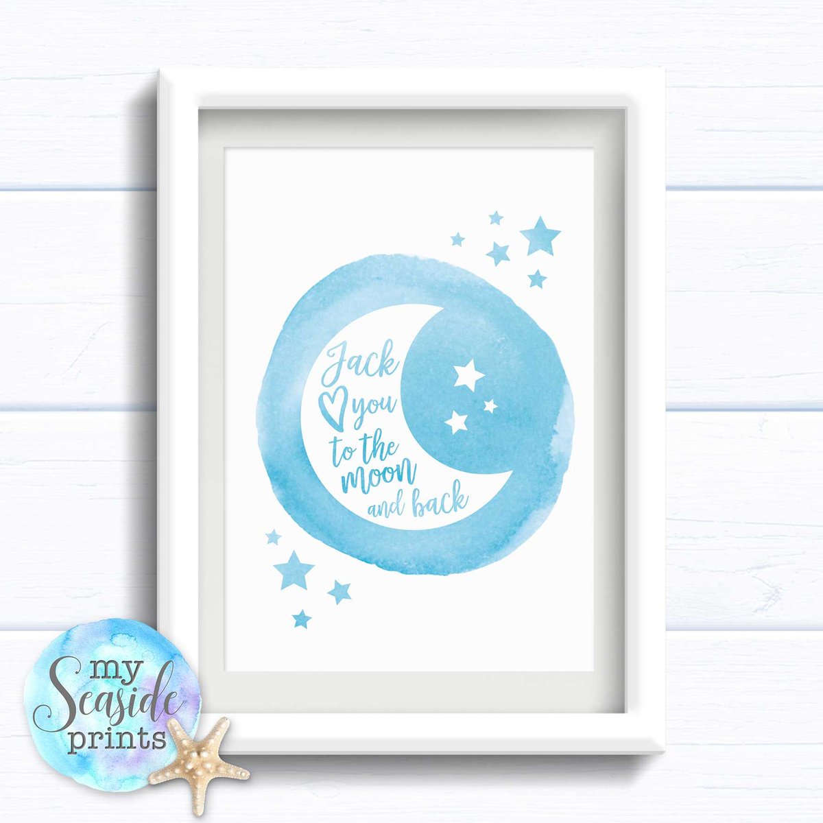The love you to the moon and back print is perfect for any baby girl or boys nursery wall. Available in any colour you like! #babyboy #babyboynurserydecor #boysbedroom #boysnursery #Moonandback #newbaby #personalisedprint