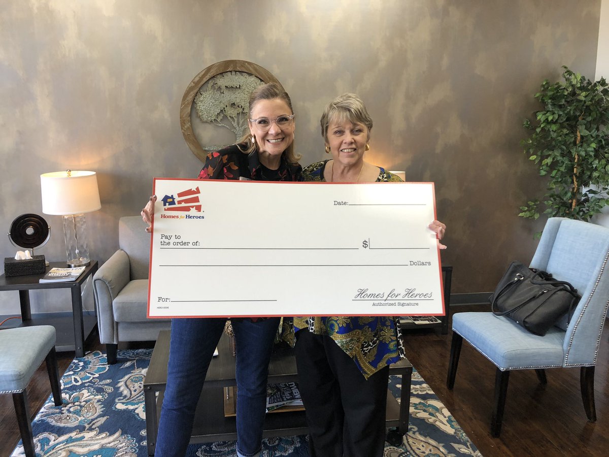 gilbertchenot's tweet photo. Only thing missing on this check is YOUR NAME and $$$ for being a Homes for Heroes recipient.  Call today to find out how much this check could have on it for YOU!  #gcteam #wedefinedifferent #gcteamgivesback #homesforheroes
https://t.co/Gd8TPBs2KI https://t.co/QHekmFEUS4