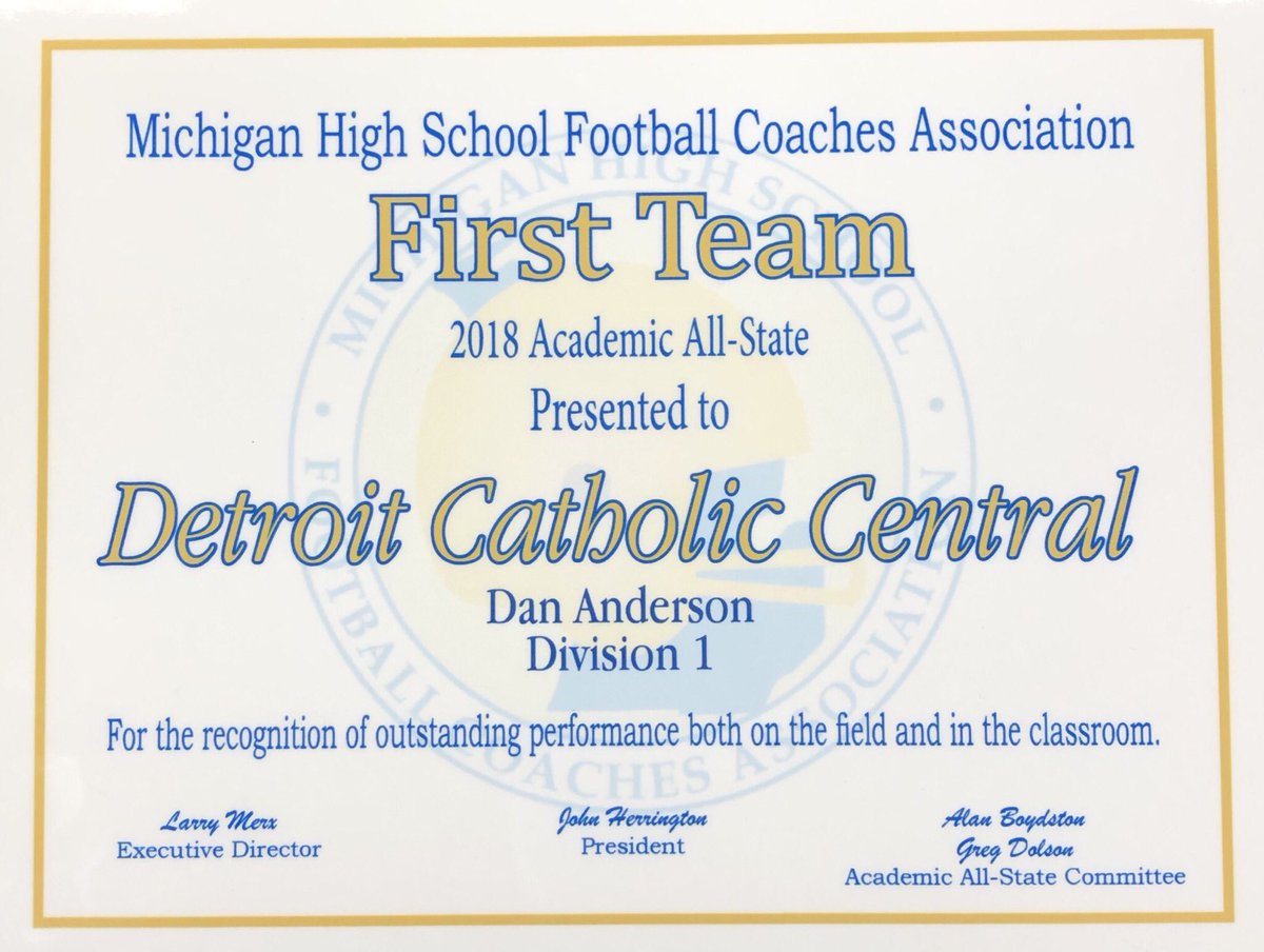 DCCfootball's tweet image. Congratulations to the 2018 CC football team for earning 1st Team Academic All-State! #StudentsFirst #1STRONG