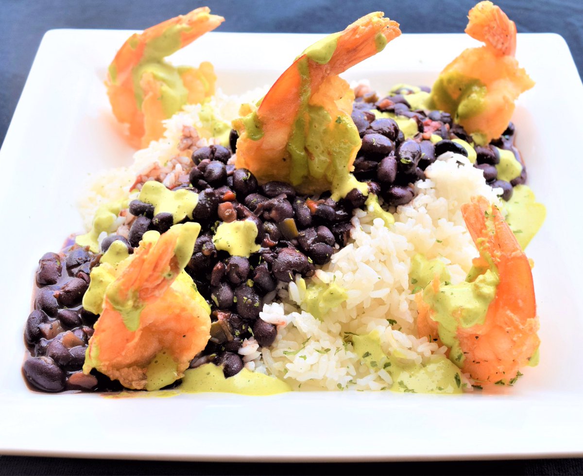 WEEK 2: Small "House Plate" Lunch Specials."Shrimp Plate" Large Shrimp, lightly battered cooked to order and topped with our homemade creamy cilantro sauce, served with rice and beans. Dine in or get it delivered to your home or office.
#cubanfood  #swflorida #comidacubana
