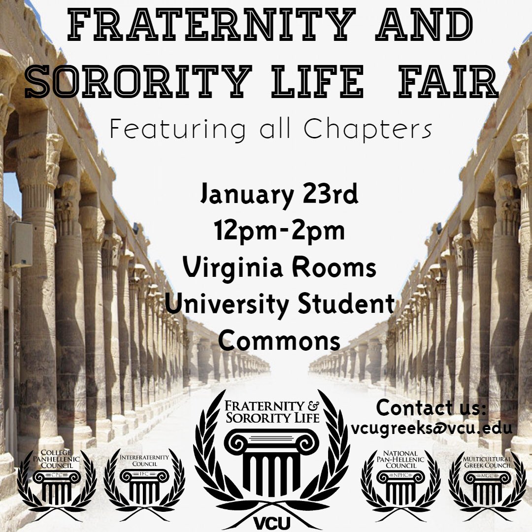 Come out &amp; learn more about greek life! Hope to see you there 😊