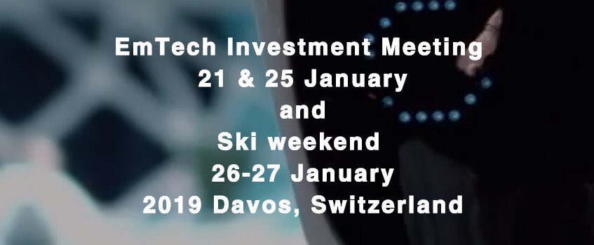 <a href="/ThalerOne/">ThalerOne</a> team in Davos at #Emtech Investment Meeting.
Huge conference with global industry leaders and strategic partners.
 
Join us in Switzerland, Davos, January 21-25
em-tech.org