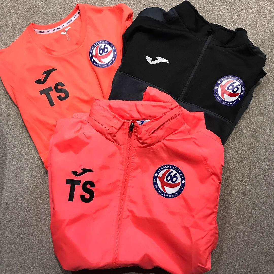 A66Football's tweet photo. We would like to thank @Kitking_Ltd for supplying us with our brand new kit selection as we begin our football development project! We will definitely be ordering more in the coming months! ✅⚽️#HomeKit🔴 #TrainingRange⚫️ #CoachingKit🔶 https://t.co/RvnhUuAoxS