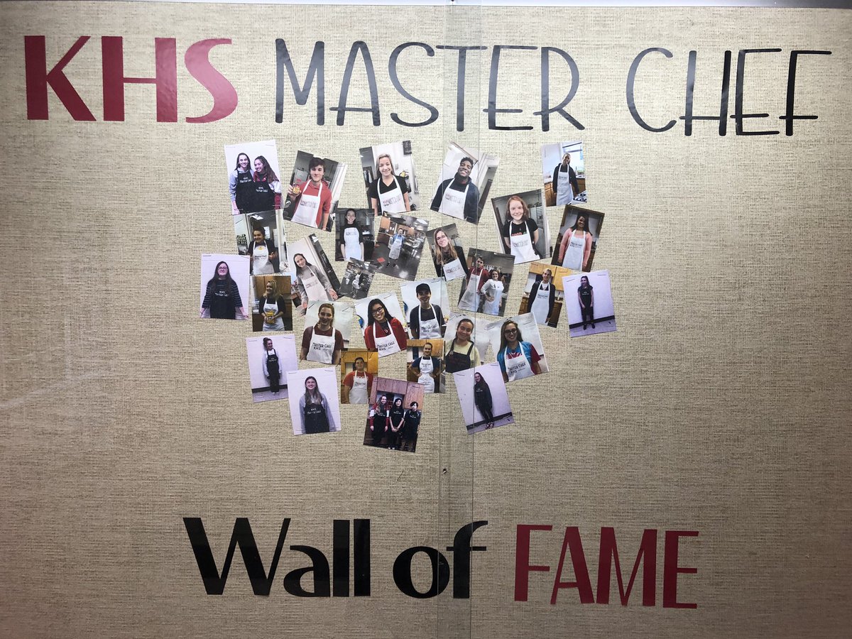 Our Master Chef Wall is growing!! Will you be the next?? #ArtAndScienceOfFoods