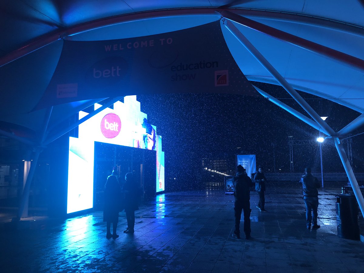 It’s snowing! #BETT2019
