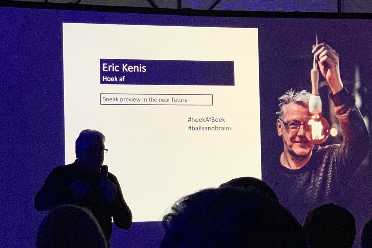 Proficiat met de launch van jouw nieuw boek <a href="/EKenis/">Eric Kenis</a> #hoekAfBoek #ballsandbrains #BeTech
