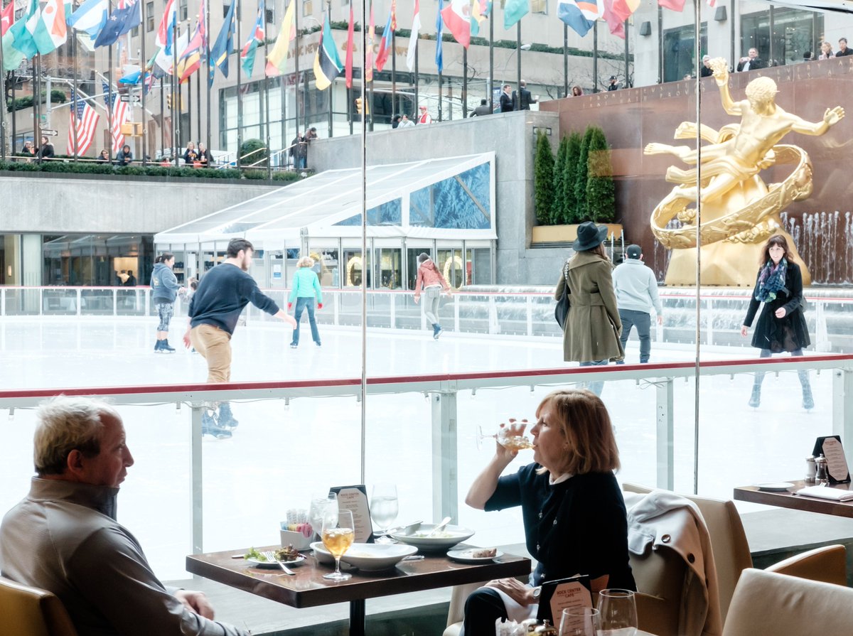 Rinkside = best side. Enjoy #views of the skaters while you dine with us!