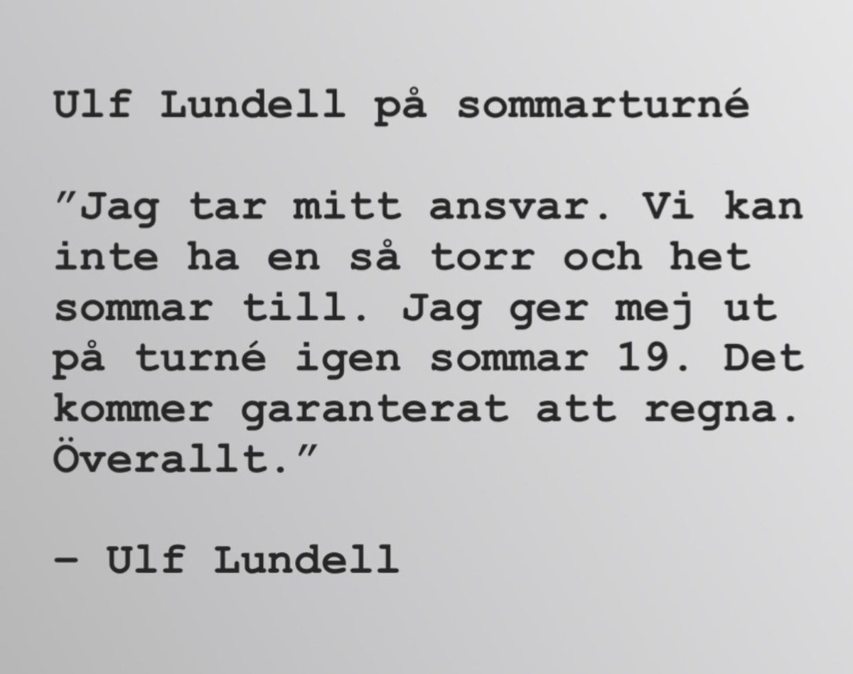 TACK! #ulflundell