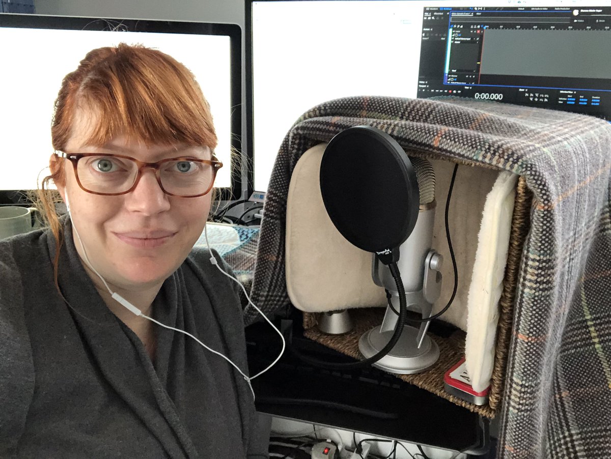 BFPpodcast's tweet photo. As promised in episode 27, here are some shots of our fancy recording setups. 😆 Laura’s cats keep her company in the studio, and Shanna’s dogs do the same. 🐱 🐶 #bfp #bfppodcast #pregnancy #pregnancyjourney #podcast #catsofinstagram #maternity #pregnancypodcast https://t.co/AHEiQ2ZuDW