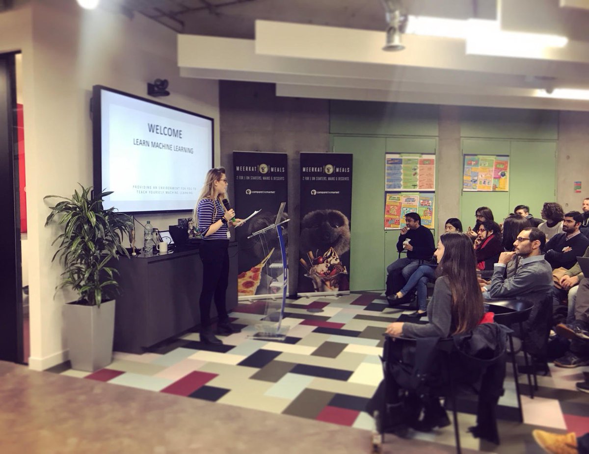 abi_travers_'s tweet image. Amazing turn out to the first learn machine learning Meet-up last night. Thank you so much to everyone who came along to this workshop 😀! Thank you @comparemkttech for letting me host it there and for providing pizza #ai #machinelearning #datascience #meetup #programming