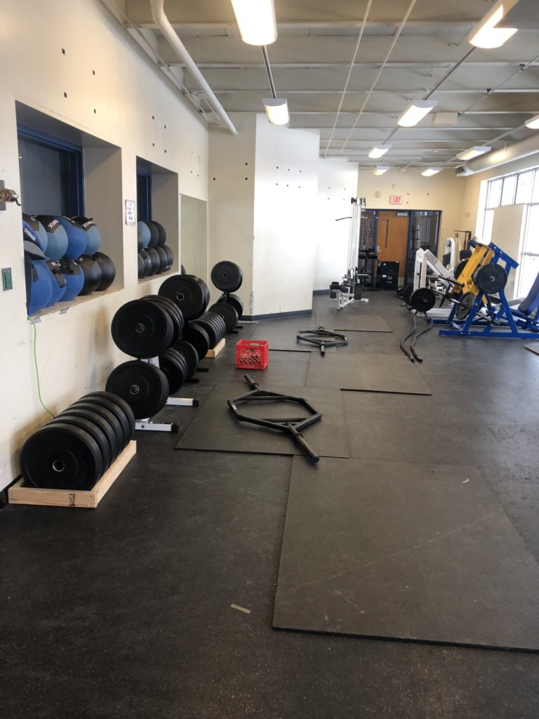 fitzstrength's tweet photo. Weight room revamp is coming together! #fitznation #fitzstrength https://t.co/up7wrpA49A