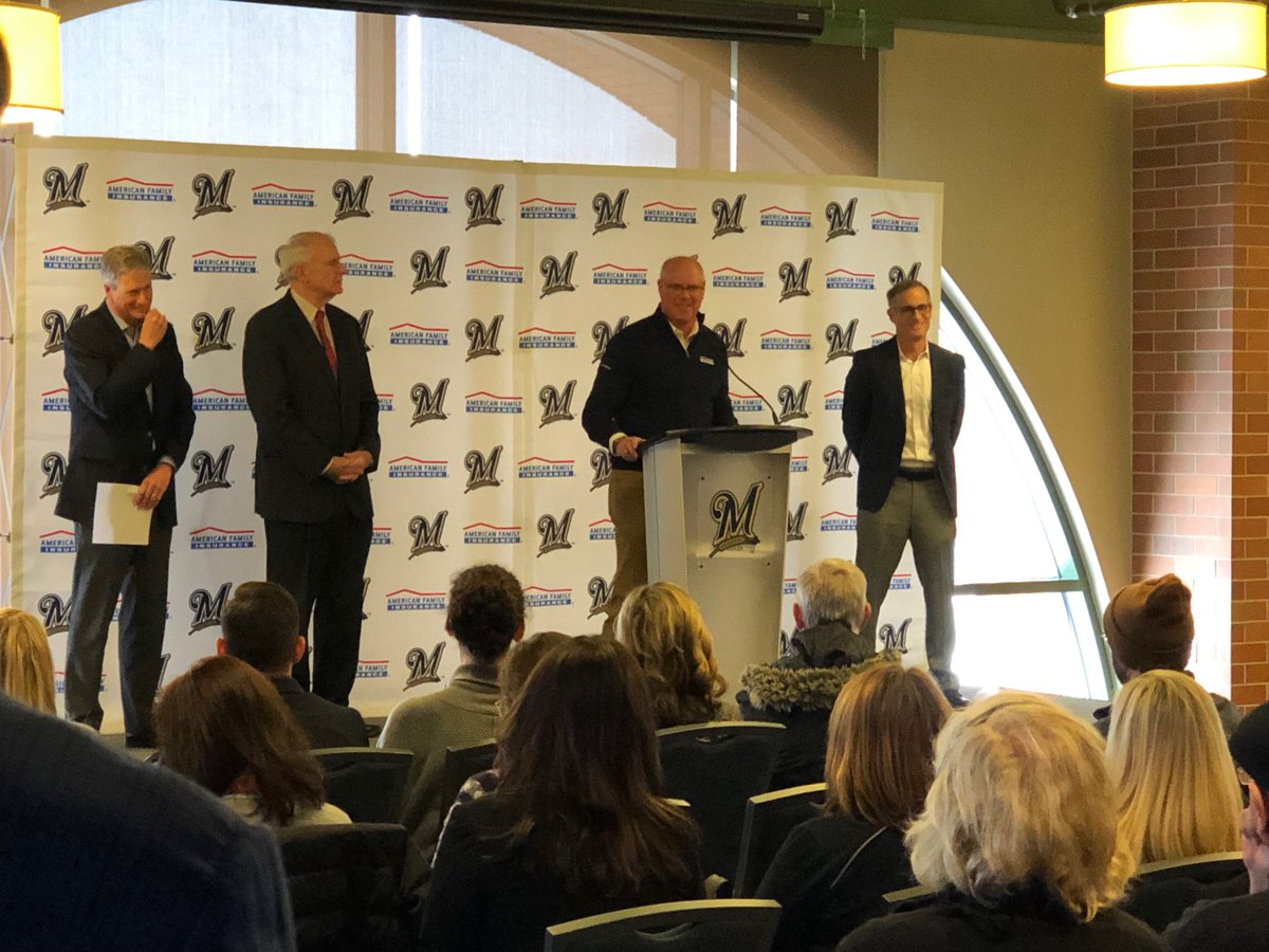 WWestrate's tweet photo. Our expanded partnership with ⁦@Brewers⁩ is part of our commitment to the city of Milwaukee! @amfam #OneAmFam https://t.co/epacEE1AP8