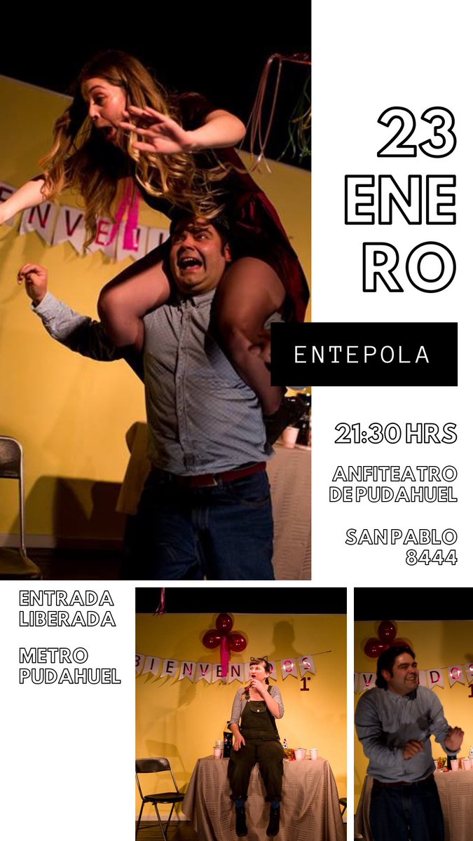 CLaperdida's tweet image. Última función de Enero, no te la puedes PERDER 👀 Reunión de primero básico organizado por Elena. Algo le dice que no irá muy bien esto

Compañía La Perdida 🎭

Te esperamos!! 

@EntepolaF @CLaperdida 
#Entepola2019 #TeatroComedia #HumorNegro #EntradaLiberada  #PanoramasGratis