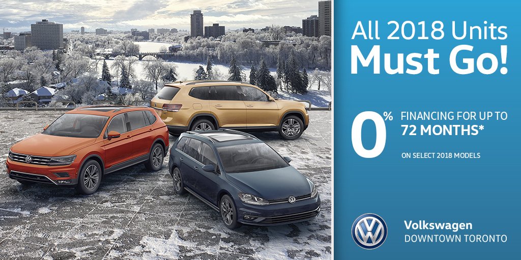 vwtoronto's tweet photo. Featured savings you donβt want to miss!!
For a limited time only, select models such as the Beetle Dune, Atlas Comfortline and Passat Highline are on sale. Shop our 2018 Model Year Clear Out sale today: https://t.co/4waTRJQpKG
#vwtoronto #volkswagen https://t.co/Uda9ijFurU