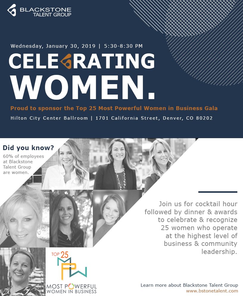 BStoneTalent's tweet photo. We are proud to partner with @cowomenschamber to bring you #CWCCTop25 - a gala to celebrate the Top 25 Most Powerful #Women in our community! Join us on January 30th! Register here: https://t.co/0XfNOV1VuY https://t.co/0je6YkKKDC