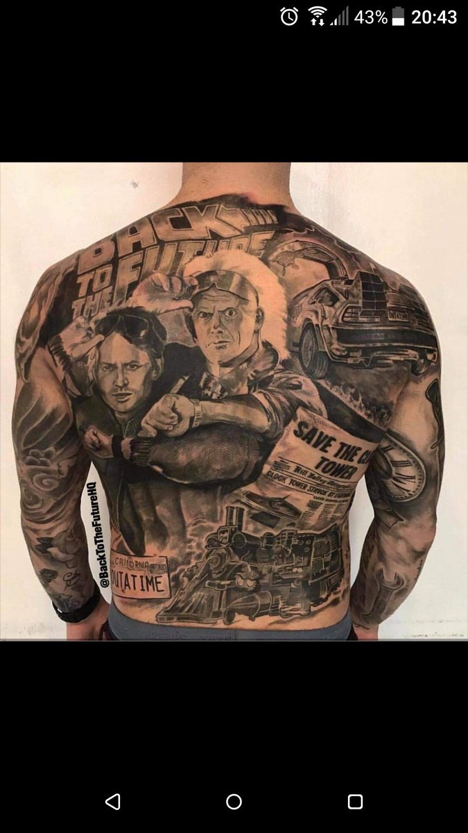 <a href="/IL0VEthe80s/">I❤️80s𝕏</a> look at these 2 back #tattoos 
My 2 favorite movies in ink. 😎😍