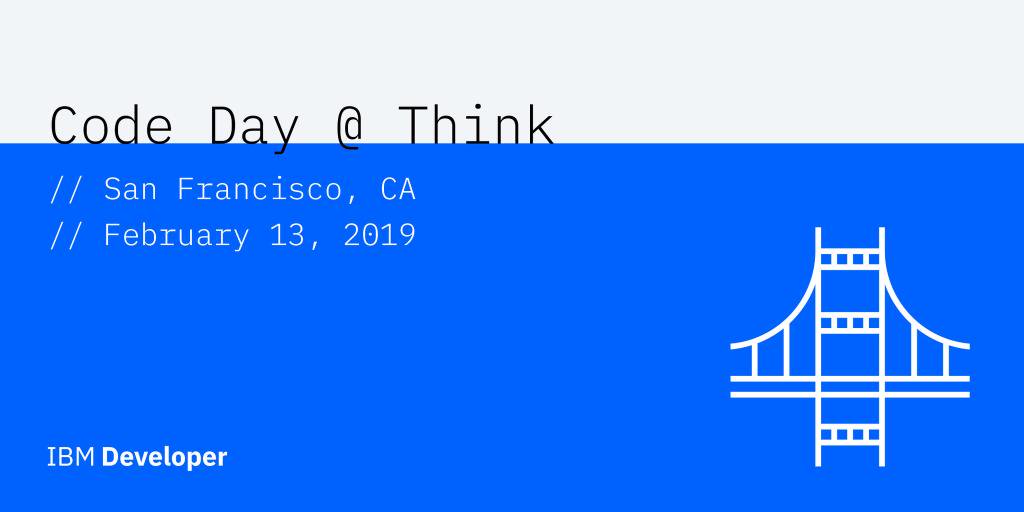 IBMDeveloper's tweet image. Join us for Code Day @ #Think2019 to code with experts and build real examples to explore the breadth of #IBM solutions and services, while also learning how they can work with your current set-up. Use code DC19CODEDAY to save ≈ 50% on your pass.🧞🧞♀️ spr.ly/6015EOCC7