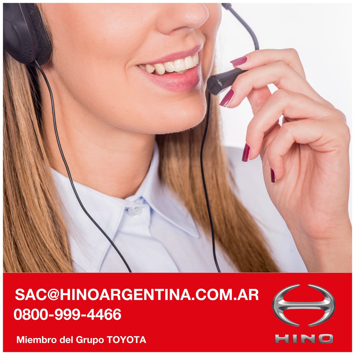 Hinoargentina's tweet photo. ¿Necesitás asesoramiento comercial? 
👉🏼Contactanos a través de nuestros canales de atención al cliente:
📩sac@hinoargentina.com.ar.
☎️0800 999 4466 
📍Juan Carlos Cruz 2360 1er Piso – Olivos – CP 1636. 

#HINO #HINOArgentina #GrupoToyota #Camiones #Minibus #CamionesyBuses https://t.co/gAaD8h7WcH