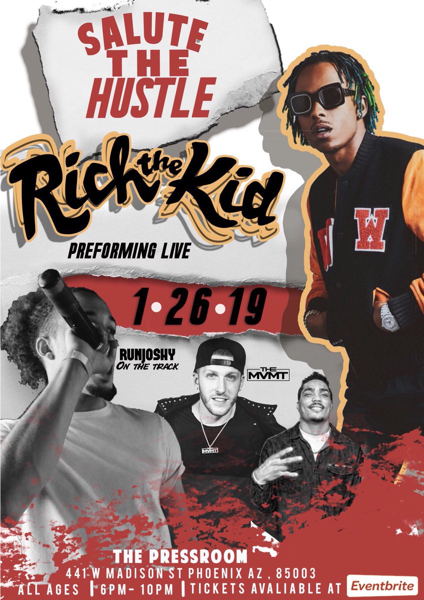 StayLitEvents's tweet image. Who’s tryna #PlugWalk to the @richthekid concert this Saturday?! 5 tickets left! DM for price!