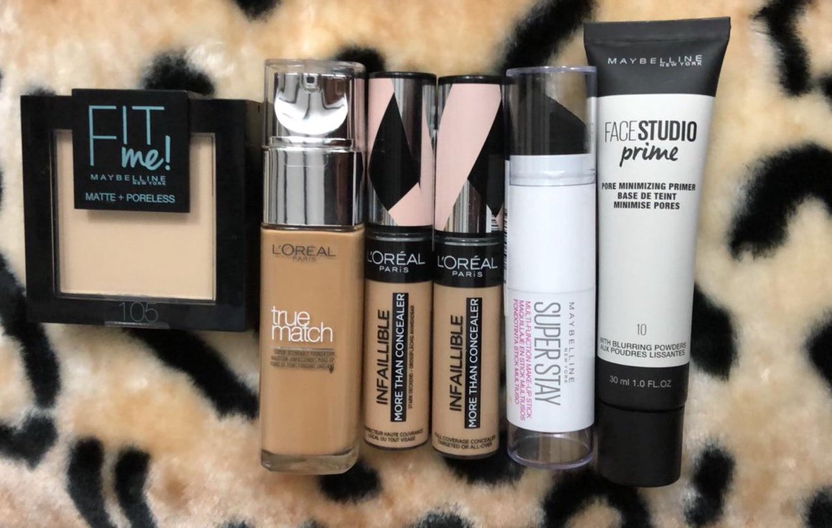 Trying drugstore products @Maybelline @LOrealParisUK @Superstay @Contourstick @Foundation @FitmePowder 

@flawless_by_naz