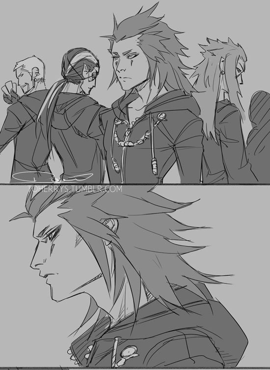 More KH stuuufff -  Axel's 2 modes: killer and baby-sitter

I can't get over how "funny" it is that the two kids were entrusted to and became best friends with the Organization's assassin of all people 