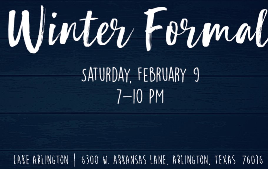 We are pleased to announce the details for the 2019 Winter Formal Dance, which will be held on February 9 from 7-10 PM at Lake Arlington. 

$15 (Ticket Sales Begin 1/28)
NEW Venue 
NEW DJ
Great Food, Fun, and Friends!

<a href="/oakridgeowls/">The Oakridge School</a>