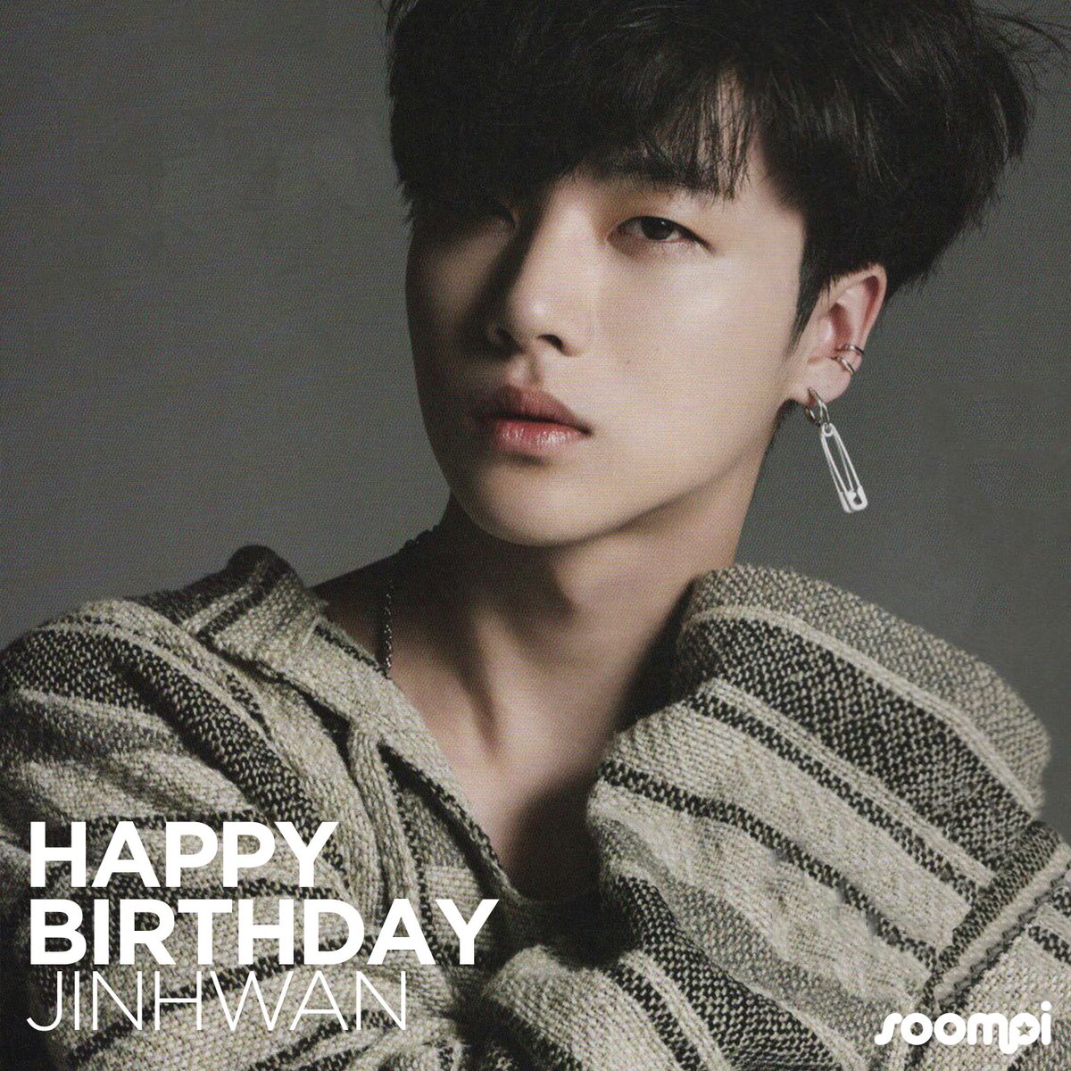soompi's tweet photo. Happy Birthday to #iKON's Jinhwan! #HappyGnaniDay! 🎉 Catch up with him: https://t.co/mo2nJBLwOB https://t.co/fEAeGZKixe
